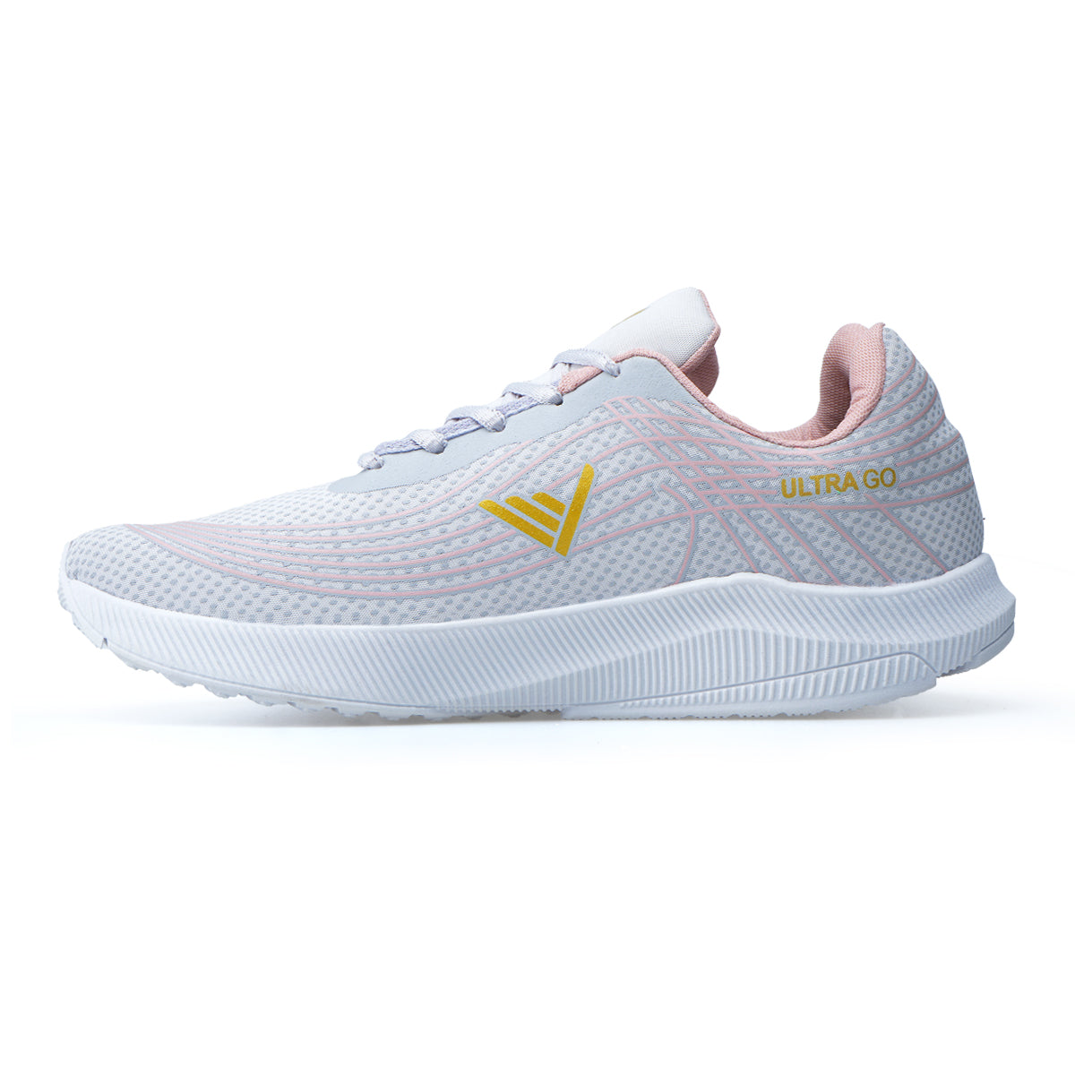 Tênis Virvel Ultra Go Rosa e dourado