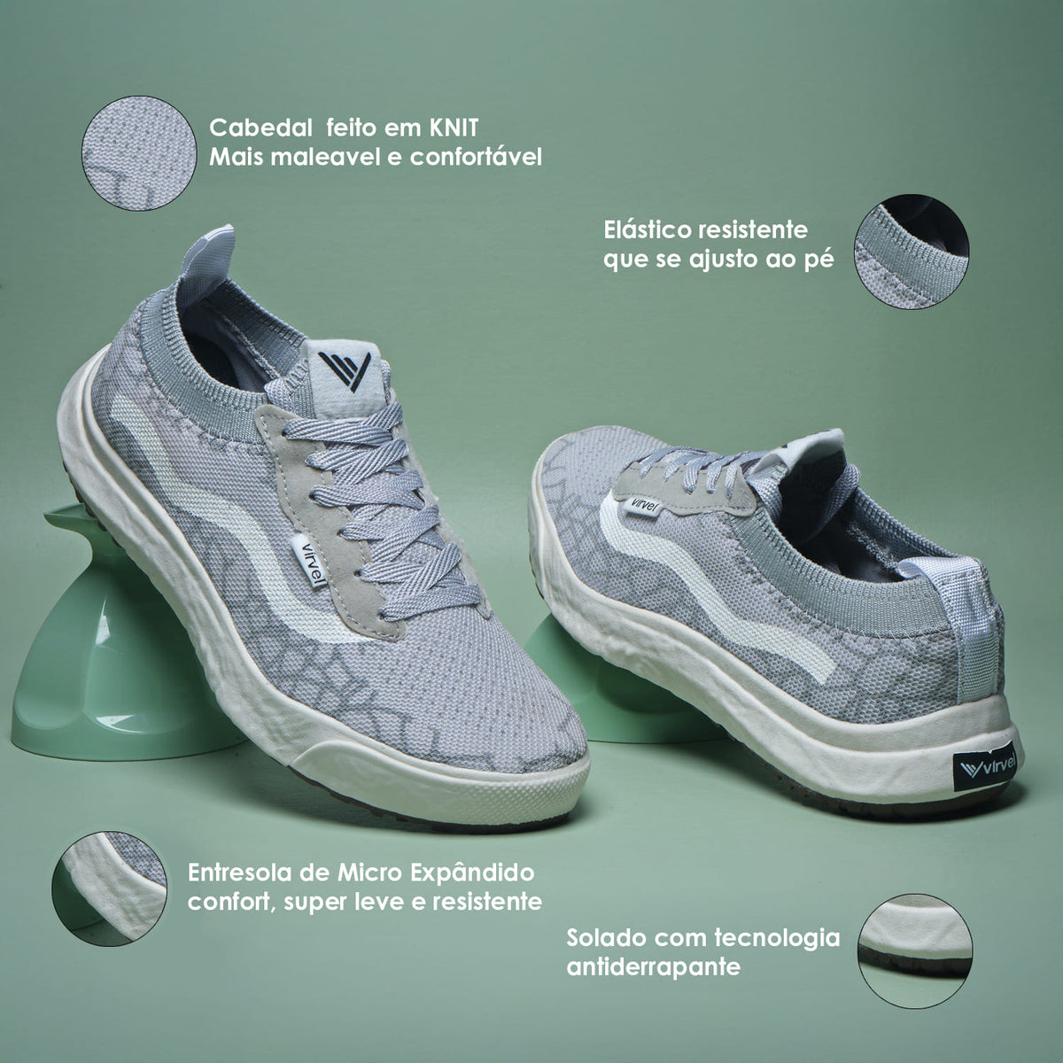 Tênis Virvel Ultra Cinza*
