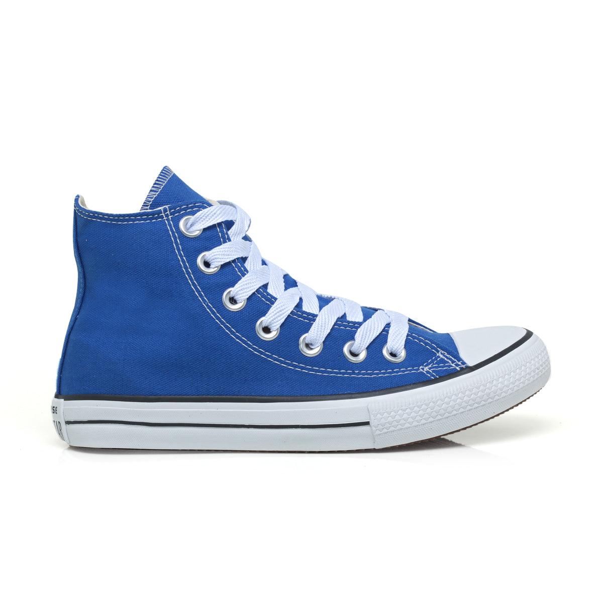 Combo 2 pares All Star cano alto Royal + Preto - Vortex Calçados