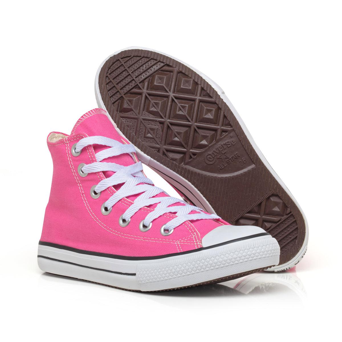 Combo 2 pares Cano Baixo Preto + Cano Alto Pink - Vortex Calçados