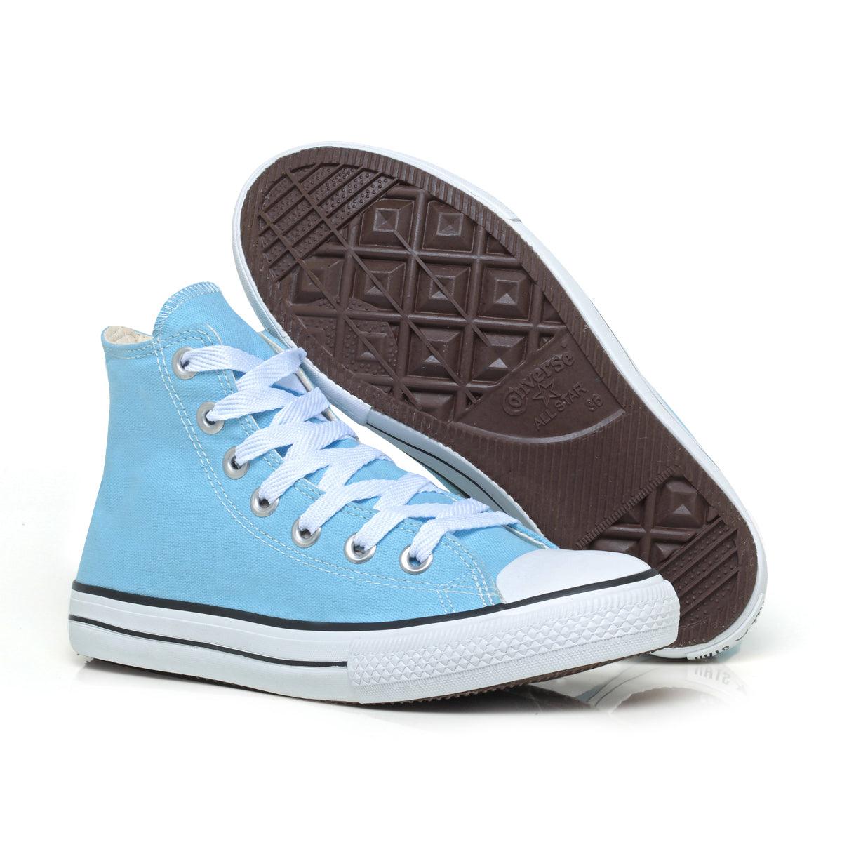 Combo 2 pares Cano Baixo Preto + Cano Alto Azul Bebê - Vortex Calçados