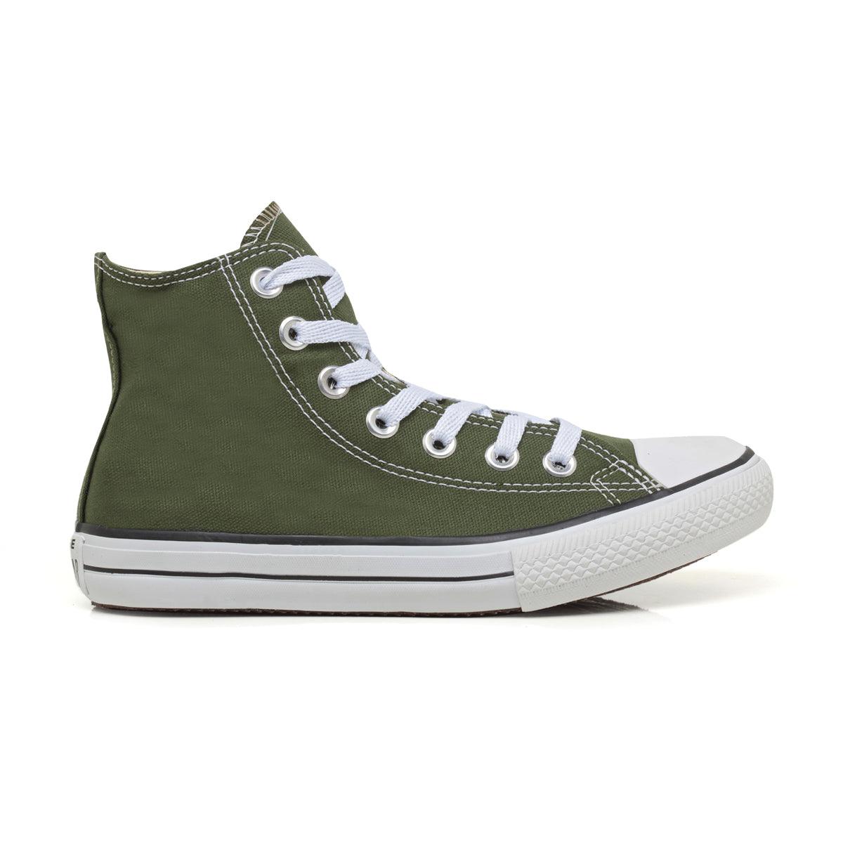 Tênis All Star Cano Alto Verde Musgo - Vortex Calçados