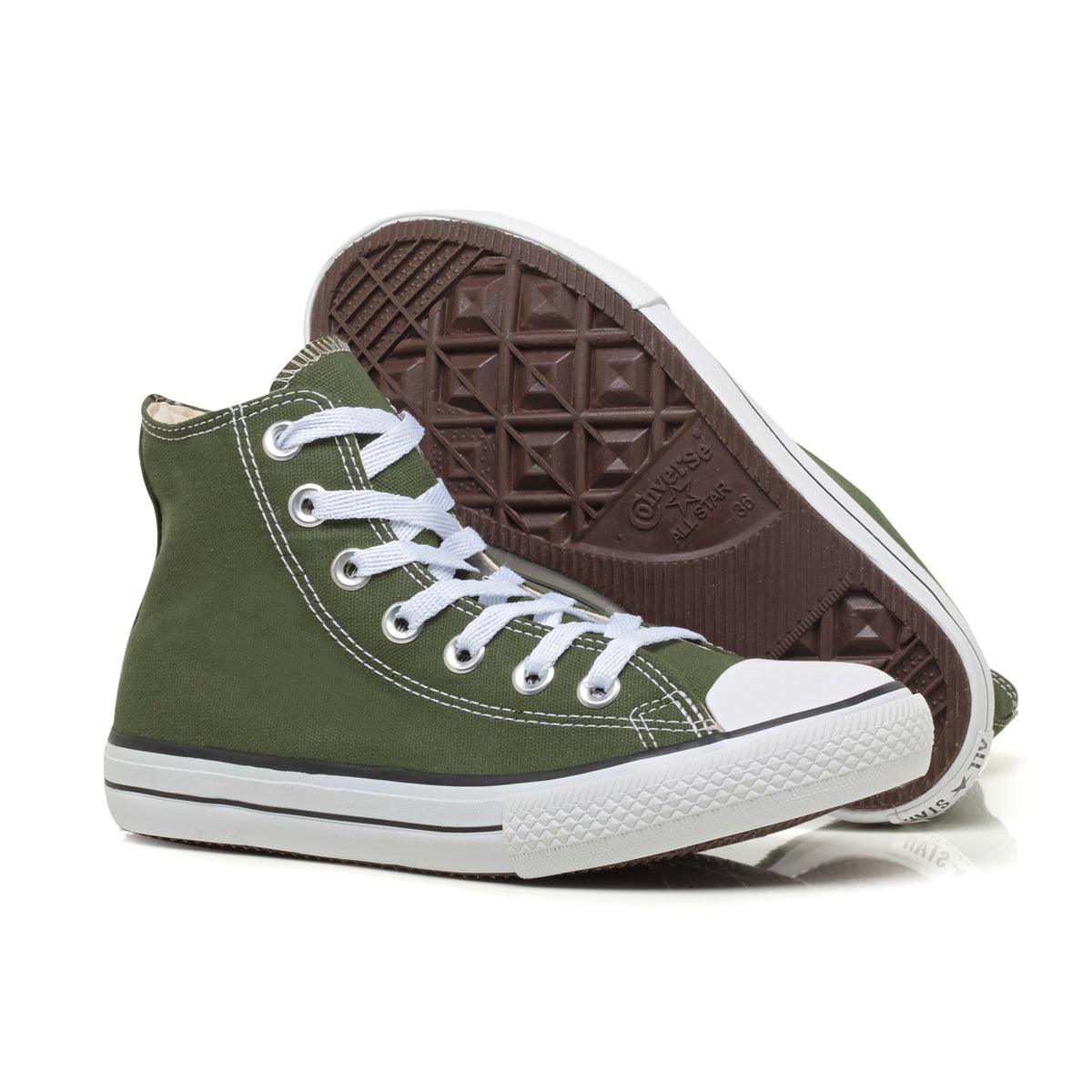 Tênis All Star Cano Alto Verde Musgo - Vortex Calçados