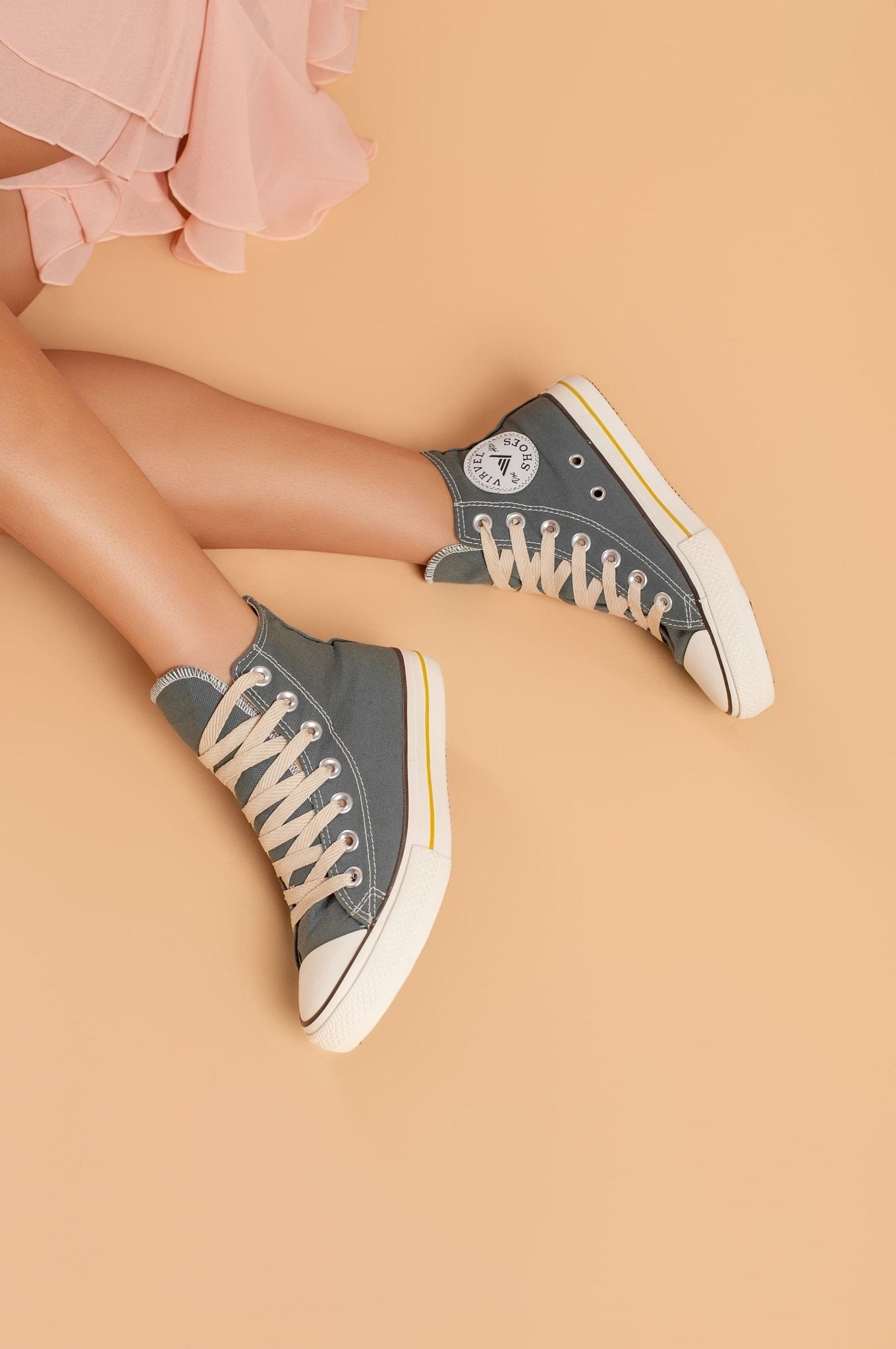 Tênis Adulto Cano Alto Virvel Star Cinza Urban Grey - Virvel shoes