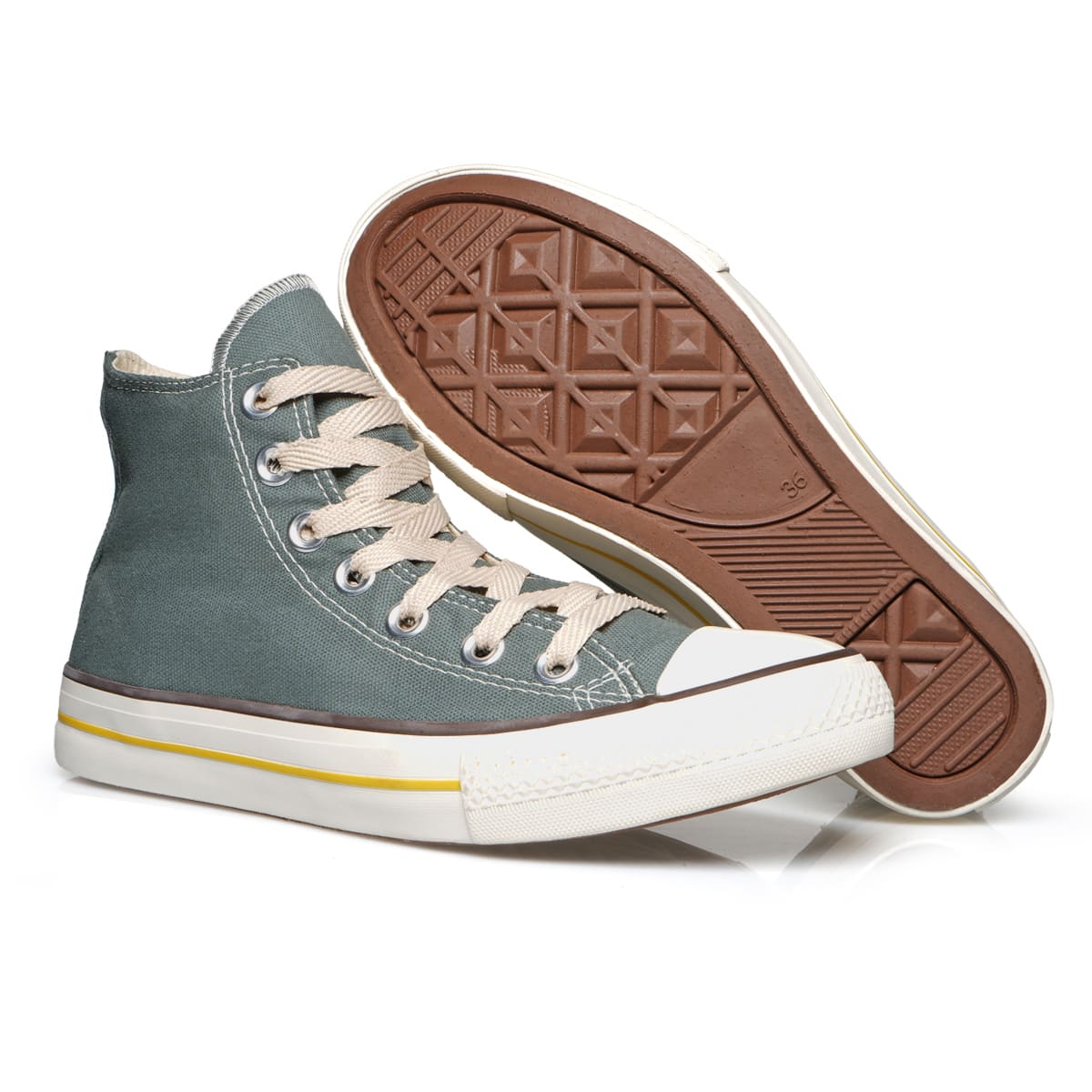 Tênis Adulto Cano Alto Virvel Star Cinza Urban Grey - Virvel shoes