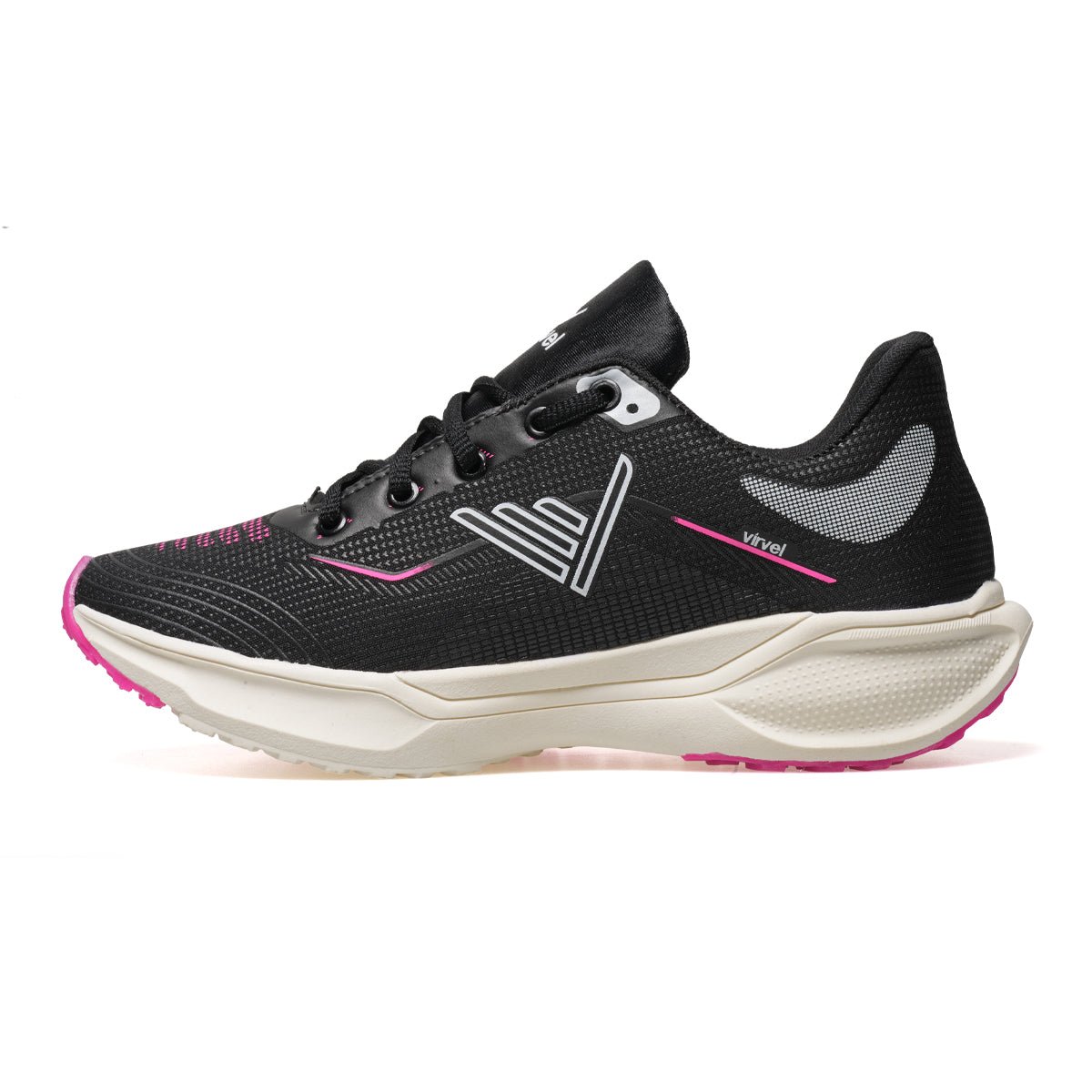 Tênis Adulto Sintético Virvel Move Preto/Pink - Virvel shoes