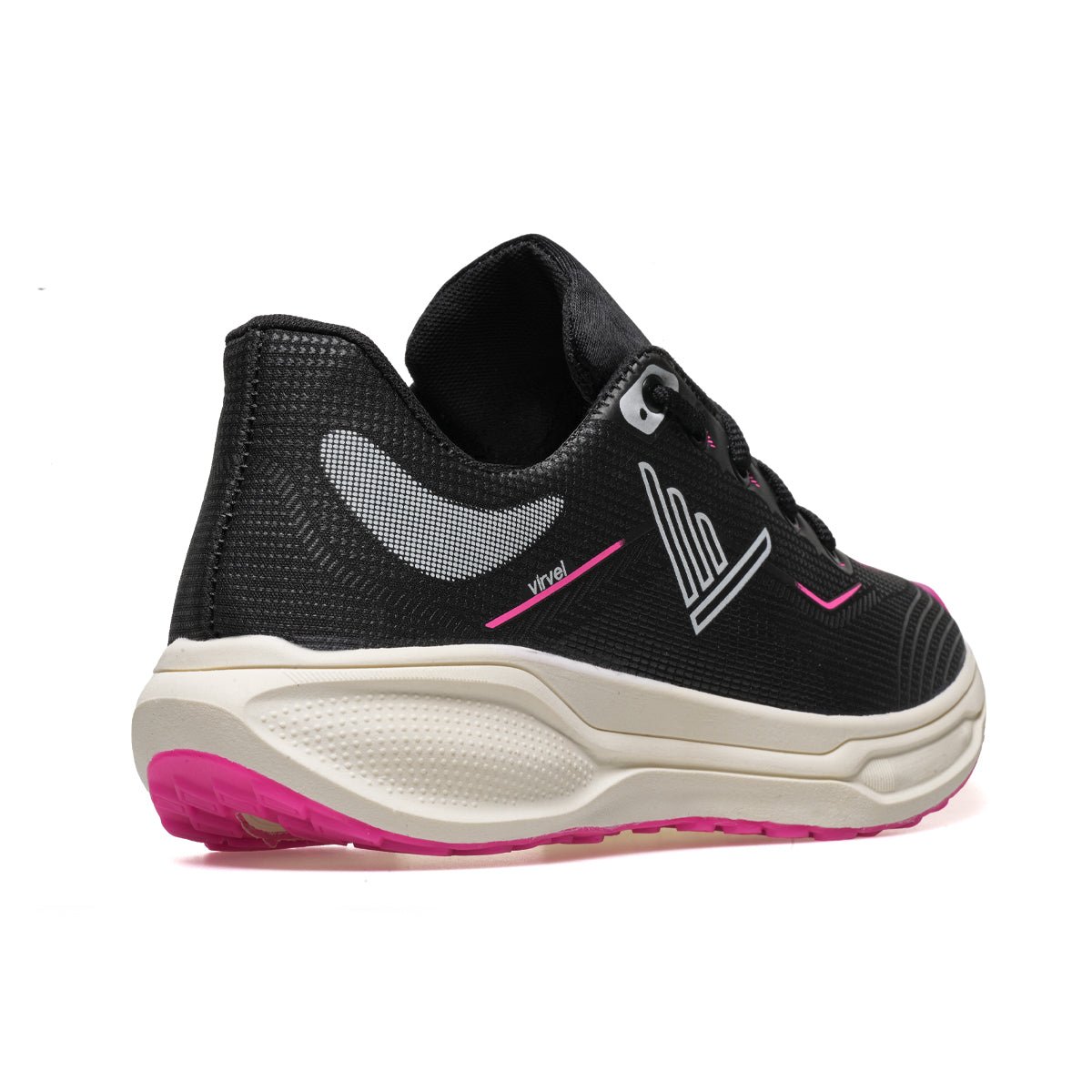 Tênis Adulto Sintético Virvel Move Preto/Pink - Virvel shoes