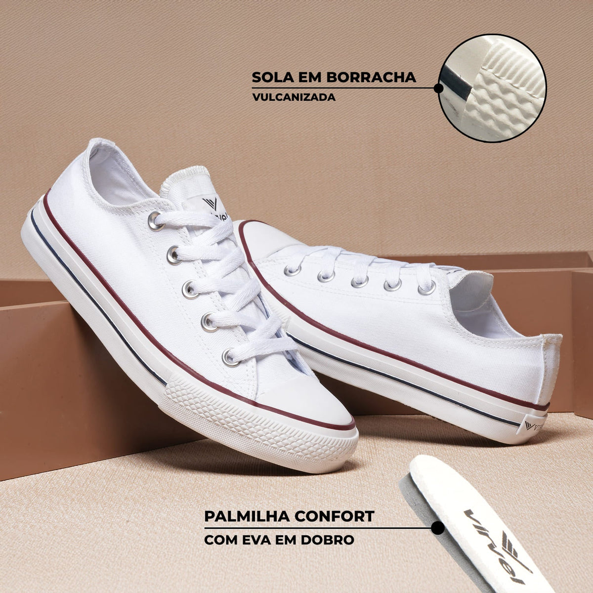 Tênis Virvel Star Tradicional Branco* - Virvel shoes