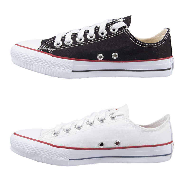 Combo 2 pares All Star Convencional Preto+Branco - Vortex Calçados