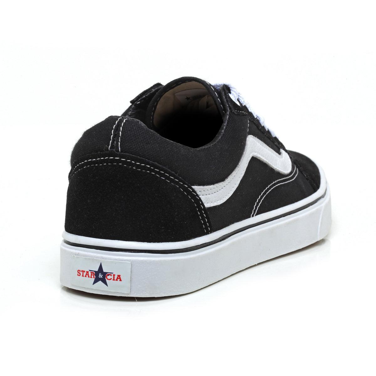 Combo Tênis Star & Cia Vns Preto Branco e Cano Alto Amarelo - Vortex Calçados