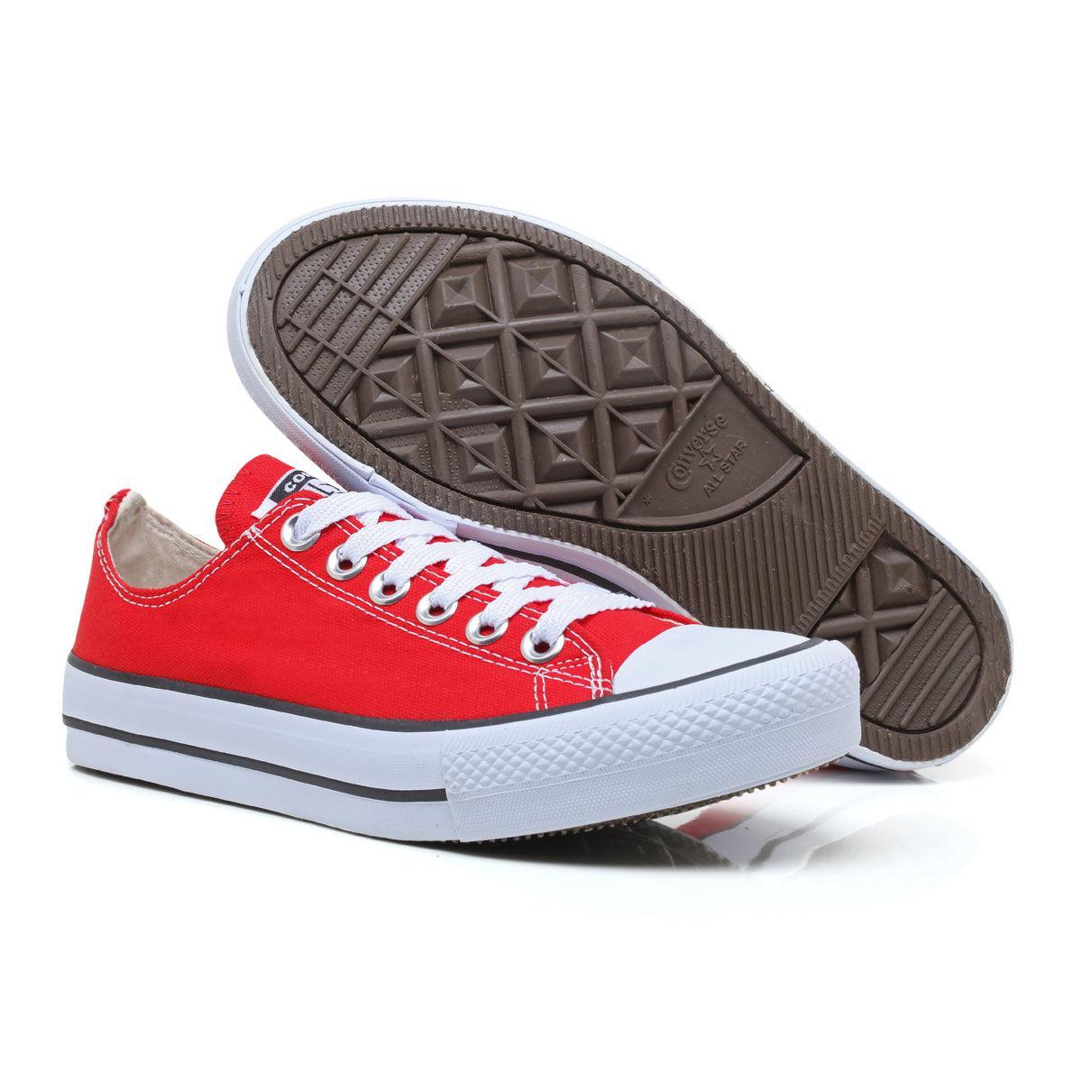 Combo 2 pares All Star Convencional Vermelho+Vermelho - Vortex Calçados