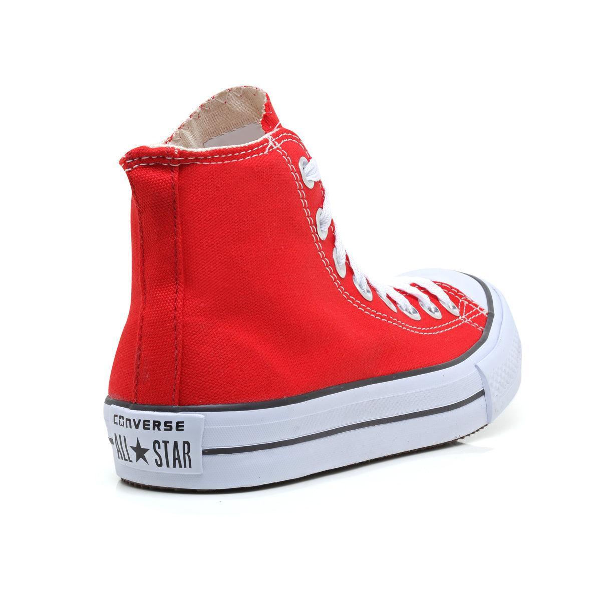 Combo 2 pares All Star cano alto Preto+Vermelho - Vortex Calçados