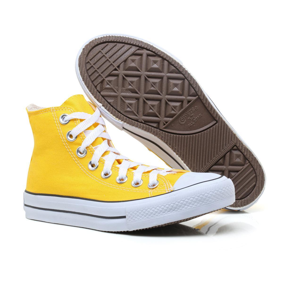 Combo 2 pares All Star cano alto Preto+Amarelo - Vortex Calçados