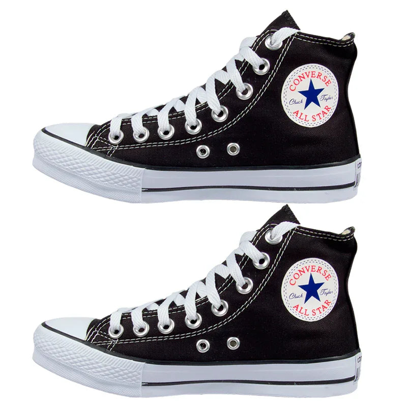 Combo 2 pares All Star cano alto Preto+Preto - Vortex Calçados