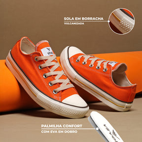 Tênis Tradicional Virvel Star Laranja Orange Pop