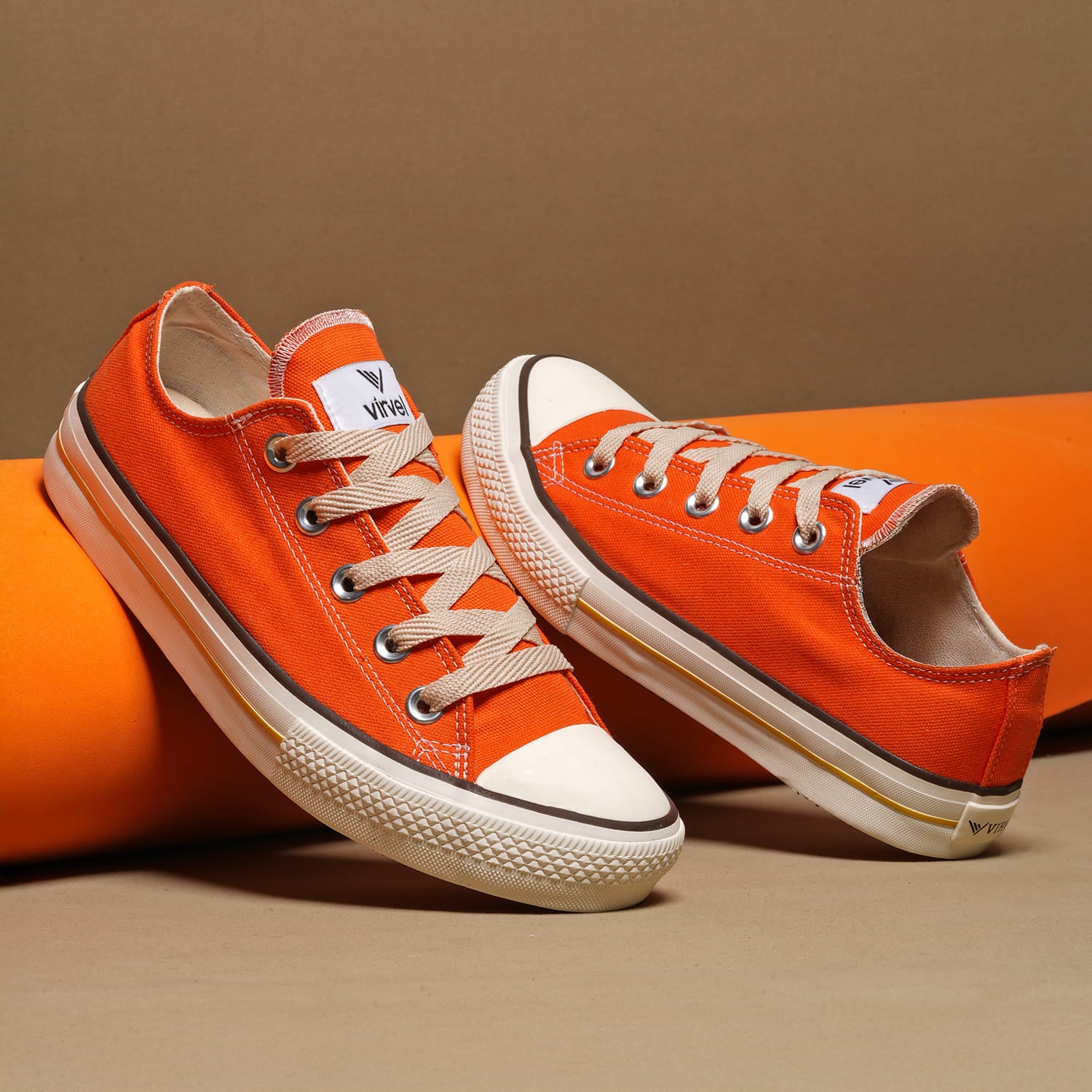 Tênis Tradicional Virvel Star Laranja Orange Pop