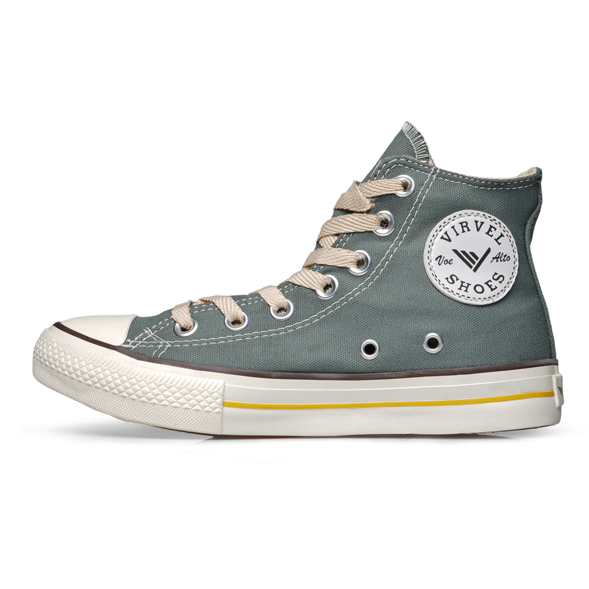 Tênis Adulto Cano Alto Virvel Star Cinza Urban Grey