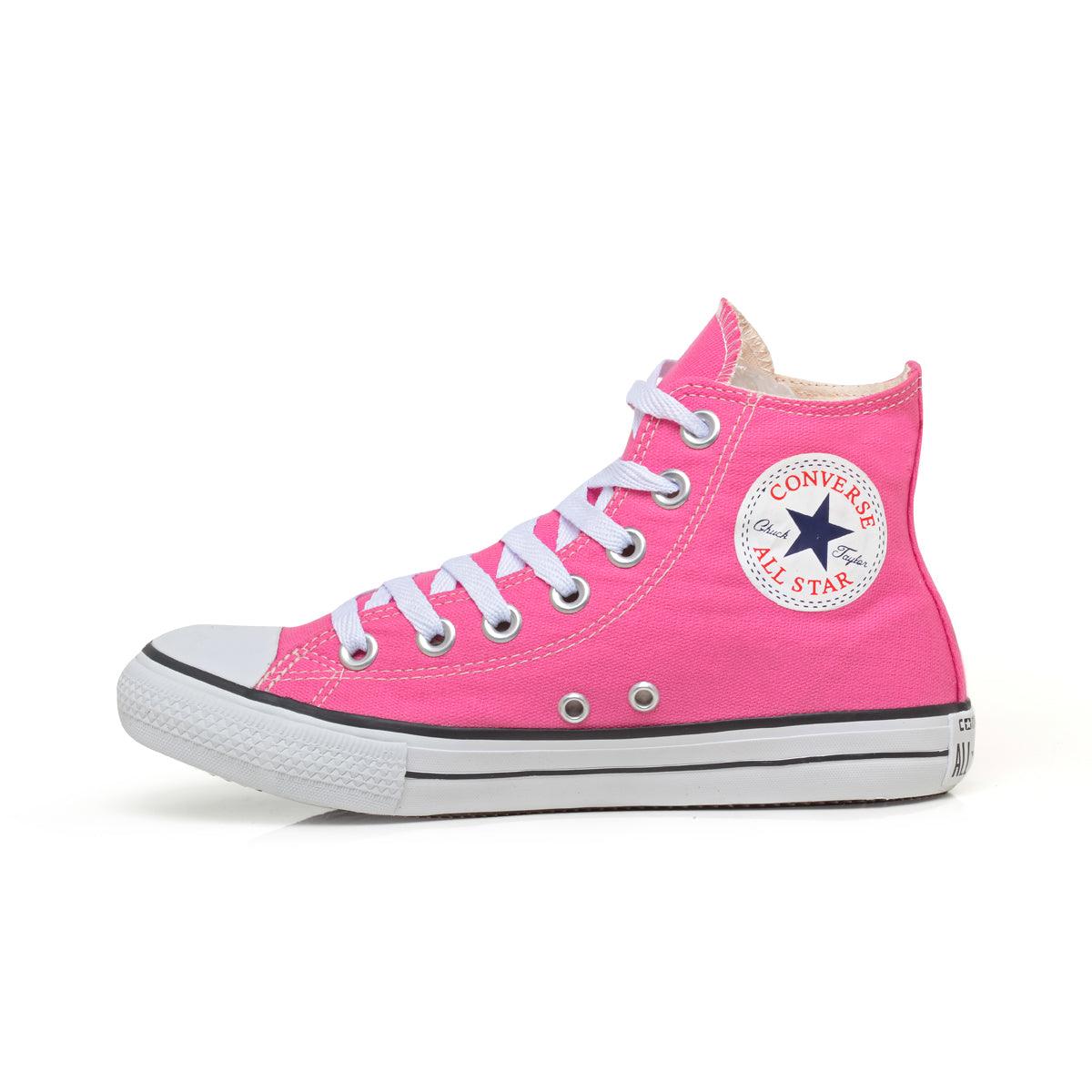 Combo 2 pares All Star cano alto Pink + Branco - Vortex Calçados