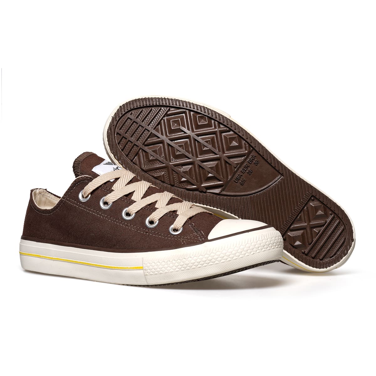 Tênis Tradicional Virvel Star Chocolate Cream Marrom - Virvel shoes