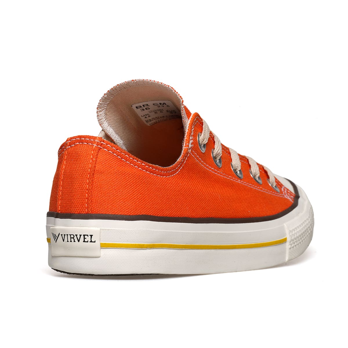 Tênis Tradicional Virvel Star Laranja Orange Pop - Virvel shoes