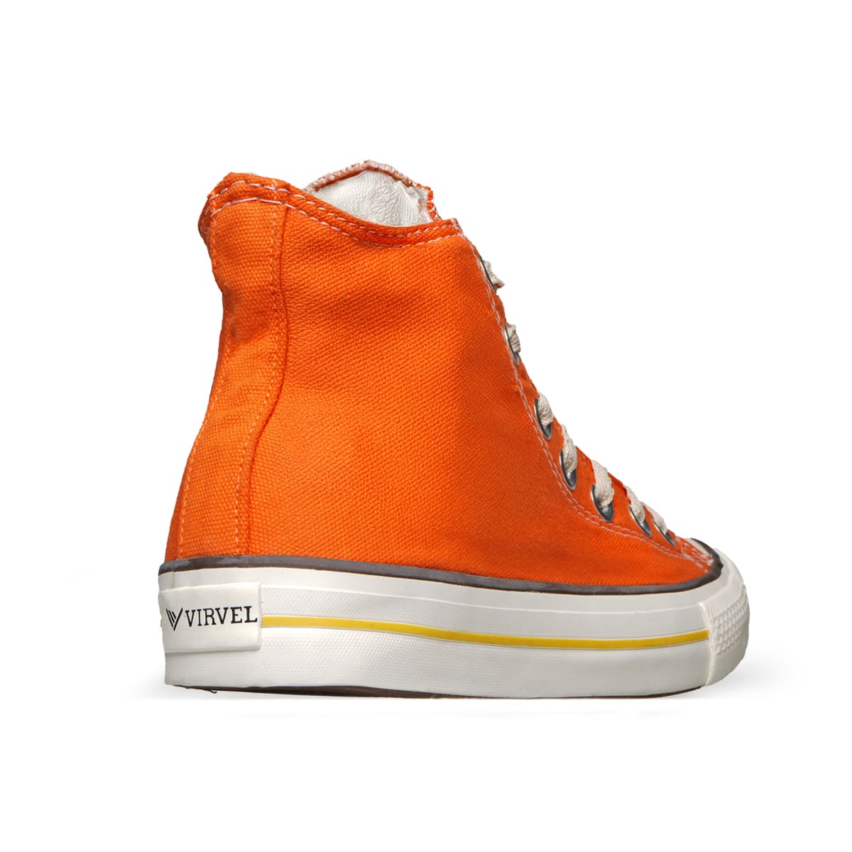 Tênis Virvel Star Cano Alto Laranja Orange Pop - Virvel shoes