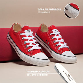 Tênis Virvel Star Tradicional Vermelho* - Virvel shoes